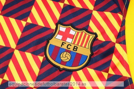 Nuevo Entrenamiento Sin Mangas Conjunto Completo Barcelona 23/24 Naranja Azul Baratas
